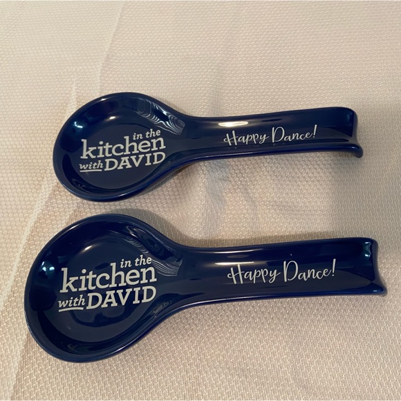 In the Kitchen with David set of 2 spoon rests - Picture 1 of 2